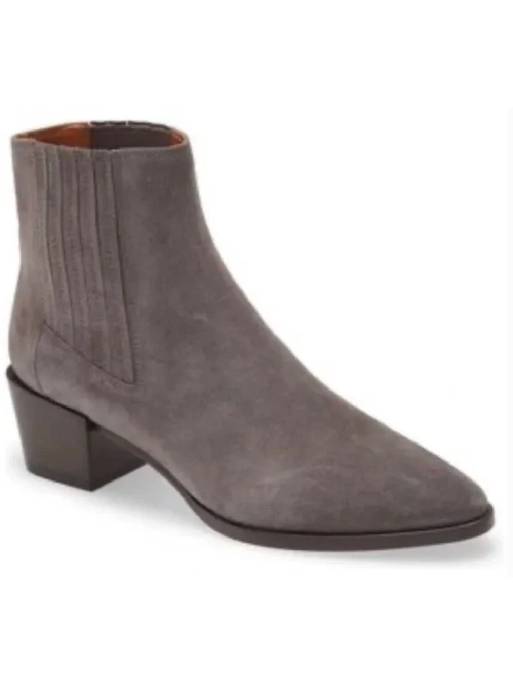 Rag & Bone Woman's Elephant Grey Rover Suede Ankle Boots Sz 38
